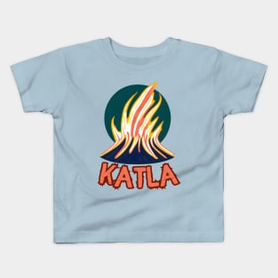 Katla Volcano Kids T-Shirt